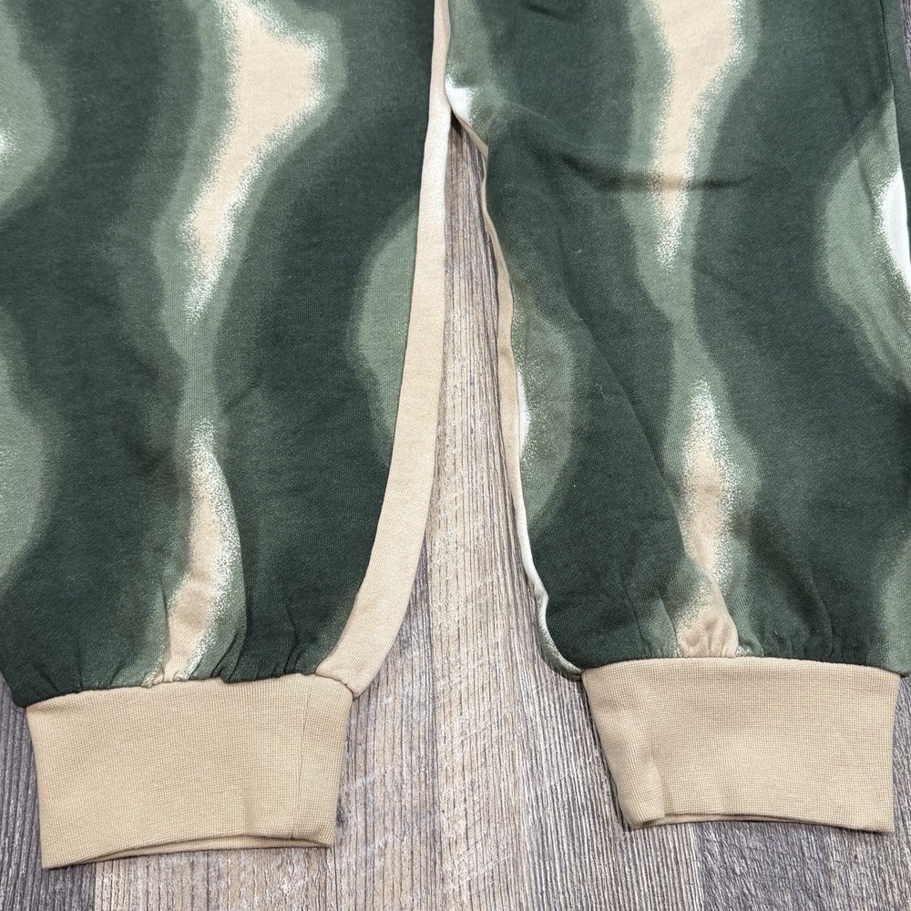 Open Edit Nordstrom Jogger Sweatpants Green Beige Abstract Stripe Womens S NWT - Picture 2 of 13